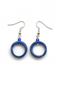 Small Ceramic Hoop Dangles